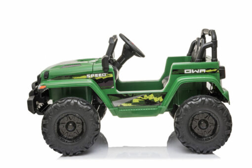 Kinderfahrzeug - Elektro Auto Offroad mit 12V10A Akku und 2x35W Motoren "Camouflage" 2,4Ghz+Ledersitz+EVA – Bild 4
