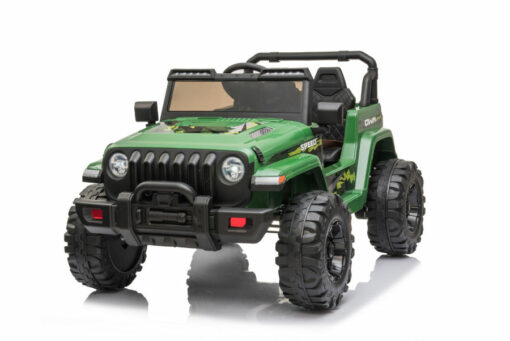 Kinderfahrzeug - Elektro Auto Offroad mit 12V10A Akku und 2x35W Motoren "Camouflage" 2,4Ghz+Ledersitz+EVA – Bild 6