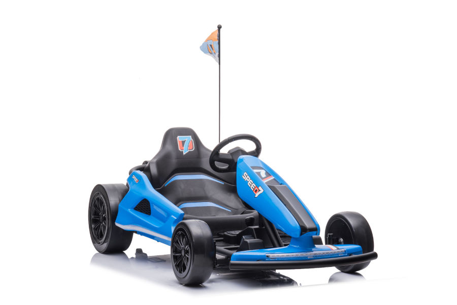 Kinder Elektroauto e-Gokart mit 24V und Driftfunktion + 2x 12V7A