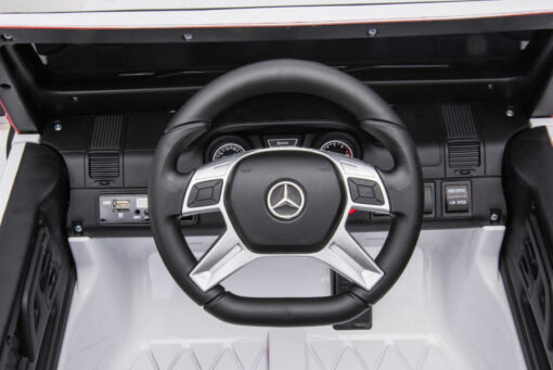 Kinderfahrzeug - Elektro Auto "Mercedes G63 AMG 6x6" - lizenziert - 12V7AH Akku + 2,4Ghz+Ledersitz+EVA – Bild 8