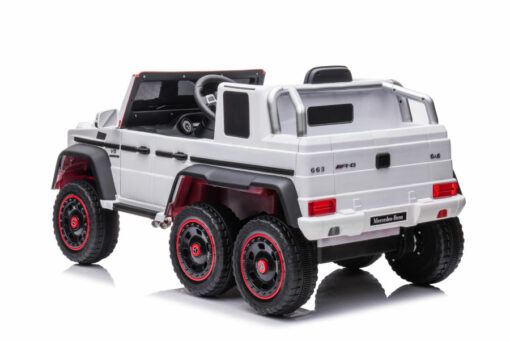 Kinderfahrzeug - Elektro Auto "Mercedes G63 AMG 6x6" - lizenziert - 12V7AH Akku + 2,4Ghz+Ledersitz+EVA – Bild 4