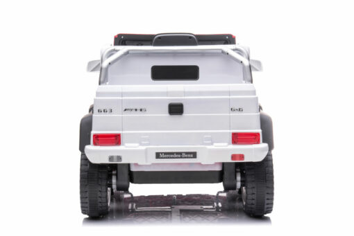Kinderfahrzeug - Elektro Auto "Mercedes G63 AMG 6x6" - lizenziert - 12V7AH Akku + 2,4Ghz+Ledersitz+EVA – Bild 3