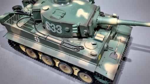RC Panzer "German Tiger I S33" Heng Long - 1:16, Rauch&Sound+Stahlgetriebe und 2,4Ghz -V 7.0 – Bild 3