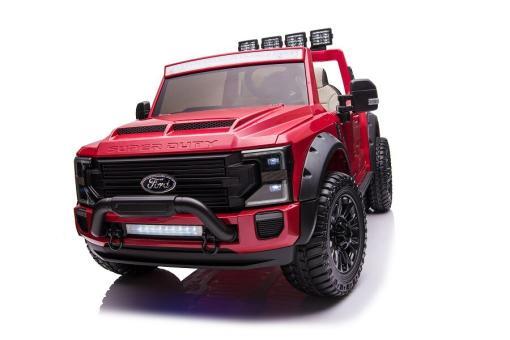 Kinderfahrzeug Elektro "Ford Super Duty" - lizenziert - 12V10AH Akku und 4 Motoren- 2,4Ghz+MP3+Ledersitz+EVA-2 Sitzer – Bild 2