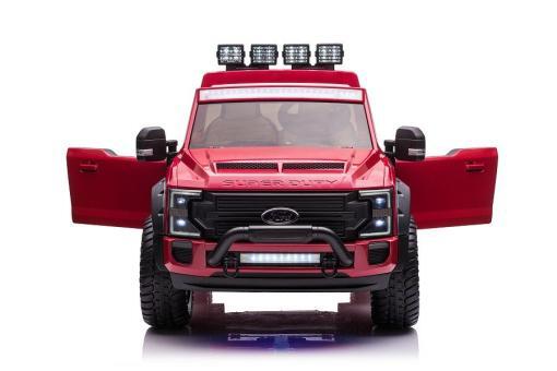 Kinderfahrzeug Elektro "Ford Super Duty" - lizenziert - 12V10AH Akku und 4 Motoren- 2,4Ghz+MP3+Ledersitz+EVA-2 Sitzer – Bild 3