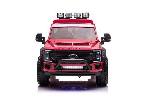Kinderfahrzeug Elektro "Ford Super Duty" - lizenziert - 12V10AH Akku und 4 Motoren- 2,4Ghz+MP3+Ledersitz+EVA-2 Sitzer – Bild 10