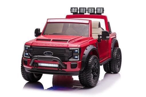Kinderfahrzeug Elektro "Ford Super Duty" - lizenziert - 12V10AH Akku und 4 Motoren- 2,4Ghz+MP3+Ledersitz+EVA-2 Sitzer – Bild 8