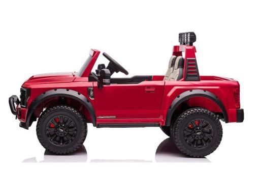 Kinderfahrzeug Elektro "Ford Super Duty" - lizenziert - 12V10AH Akku und 4 Motoren- 2,4Ghz+MP3+Ledersitz+EVA-2 Sitzer – Bild 6