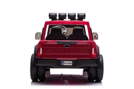 Kinderfahrzeug Elektro "Ford Super Duty" - lizenziert - 12V10AH Akku und 4 Motoren- 2,4Ghz+MP3+Ledersitz+EVA-2 Sitzer – Bild 5
