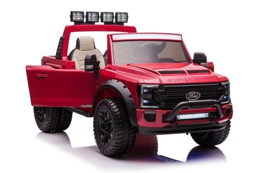 Kinderfahrzeug Elektro "Ford Super Duty" - lizenziert - 12V10AH Akku und 4 Motoren- 2,4Ghz+MP3+Ledersitz+EVA-2 Sitzer – Bild 4