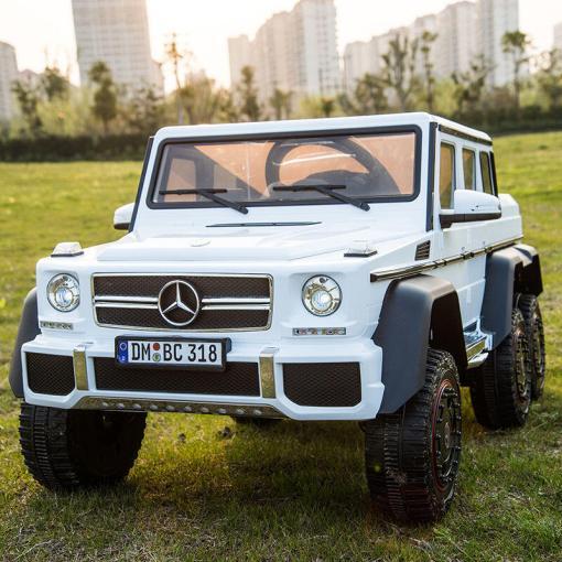 Elektro Kinderauto Mercedes G63 6x6 weiß 318 -3