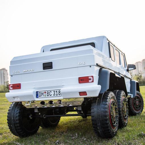 Elektro Kinderauto Mercedes G63 6x6 weiß 318 -5