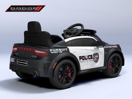 elektro Kinderfahrzeug DODGE CHARGER SRT police pursuit schwarz-2