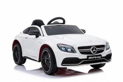 Kinderfahrzeug - Elektro Auto "Mercedes C63 AMG" - lizenziert - 12V7AH Akku + 2,4Ghz+Ledersitz+EVA
