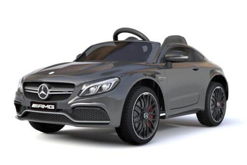 Kinderfahrzeug - Elektro Auto "Mercedes C63 AMG" - lizenziert - 12V7AH Akku + 2,4Ghz+Ledersitz+EVA – Bild 2