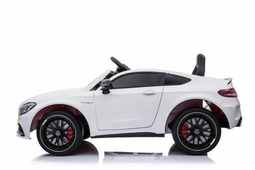 Kinderfahrzeug - Elektro Auto "Mercedes C63 AMG" - lizenziert - 12V7AH Akku + 2,4Ghz+Ledersitz+EVA – Bild 12