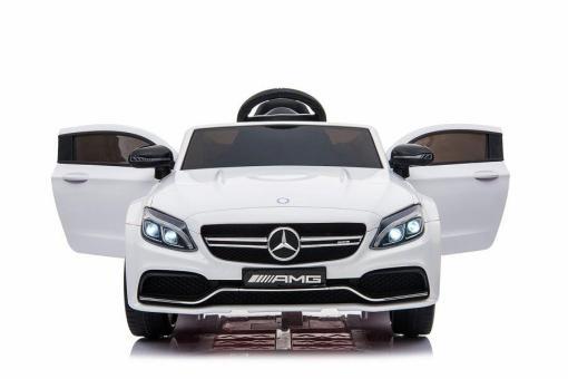 Kinderfahrzeug - Elektro Auto "Mercedes C63 AMG" - lizenziert - 12V7AH Akku + 2,4Ghz+Ledersitz+EVA – Bild 10