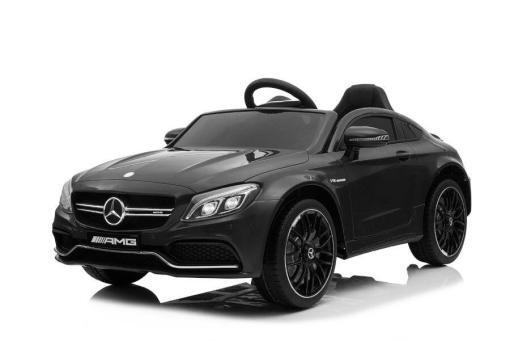 Kinderfahrzeug - Elektro Auto "Mercedes C63 AMG" - lizenziert - 12V7AH Akku + 2,4Ghz+Ledersitz+EVA – Bild 4