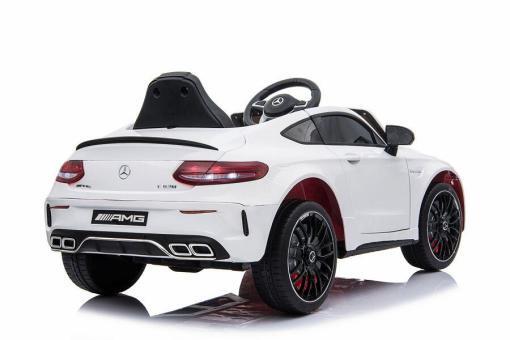 Kinderfahrzeug - Elektro Auto "Mercedes C63 AMG" - lizenziert - 12V7AH Akku + 2,4Ghz+Ledersitz+EVA – Bild 8
