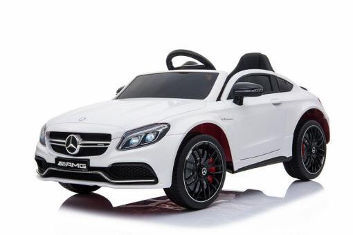 Kinderfahrzeug - Elektro Auto "Mercedes C63 AMG" - lizenziert - 12V7AH Akku + 2,4Ghz+Ledersitz+EVA – Bild 3