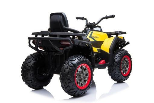 Kinderfahrzeug - Elektro Kinderquad "607" 2x45W, 12V7Ah -Gelb – Bild 5