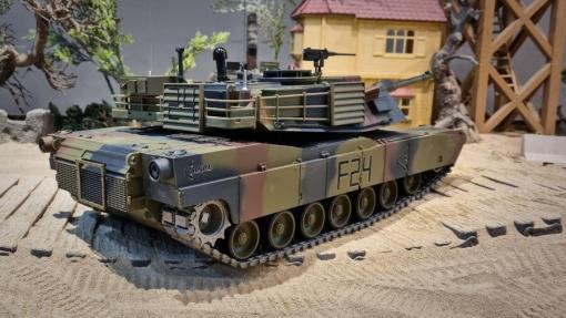 RC Panzer "M1A2 Abrams" 1:16 Heng Long -Rauch&Sound, Stahlgetriebe, Metallketten, 2,4Ghz V7.0 - Upg-A – Bild 6