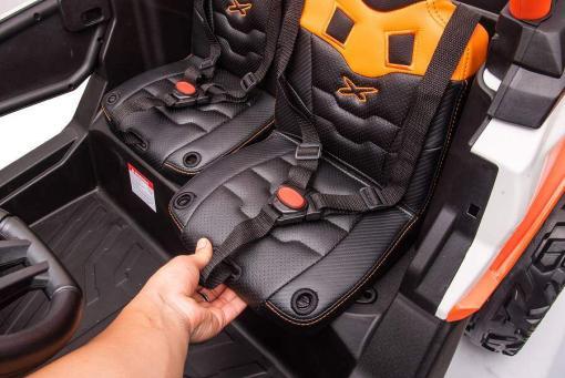 Kinderfahrzeug - Elektro Auto "Can Am" - 12V14A Akku,4x35W Motoren- 2,4Ghz, Allrad+2 Sitzer+Ledersitz+EVA – Bild 8