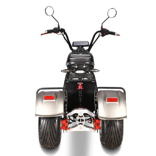 E-Scooter Trike mit Straßenzulassung und drei Räder Trike HM7 - ca. 45km Reichweite, 2 Motoren | 60V | 4000W – Bild 7