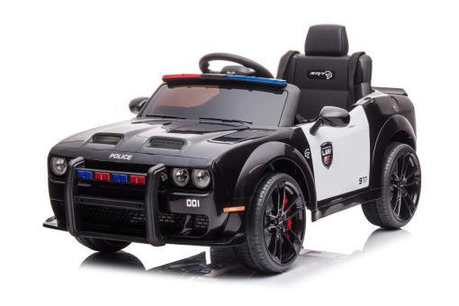 Kinderfahrzeug - Elektro Auto "Dodge Challenger Polizei" lizenziert - 12V7A Akku,2 Motoren- 2,4Ghz + EVA+Ledersitz, MP3 – Bild 8