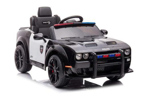 Kinderfahrzeug - Elektro Auto "Dodge Challenger Polizei" lizenziert - 12V7A Akku,2 Motoren- 2,4Ghz + EVA+Ledersitz, MP3 – Bild 7
