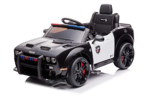 Kinderfahrzeug - Elektro Auto "Dodge Challenger Polizei" lizenziert - 12V7A Akku,2 Motoren- 2,4Ghz + EVA+Ledersitz, MP3 – Bild 5