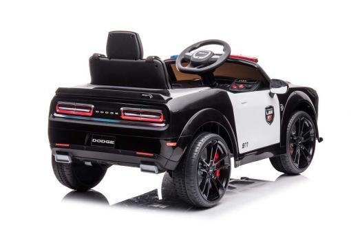 Kinderfahrzeug - Elektro Auto "Dodge Challenger Polizei" lizenziert - 12V7A Akku,2 Motoren- 2,4Ghz + EVA+Ledersitz, MP3 – Bild 12