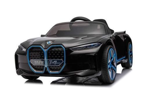 Kinderfahrzeug elektrisch "BMW i4" - lizenziert - 12V7A Akku, 4 Motoren- 2,4Ghz Fernsteuerung, MP3, Ledersitz+EVA – Bild 4