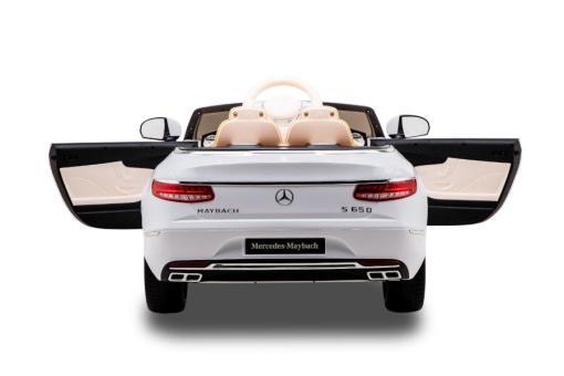 Elektro Kinderfahrzeug "Mercedes S650 Maybach" - lizenziert - 12V7AH Akku + 2,4Ghz+Ledersitz+EVA – Bild 8