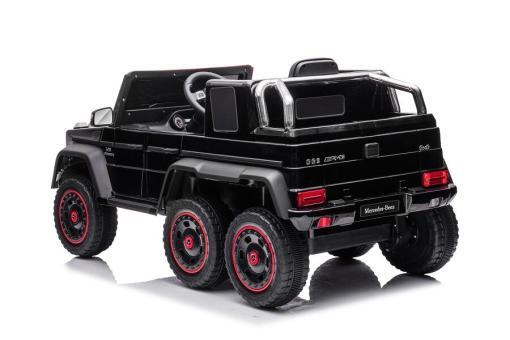Elektrisches Kinderauto - "Mercedes G63 AMG 6x6" - lizenziert - 12V7AH Akku + 2,4Ghz+Ledersitz+EVA-Schwarz – Bild 6