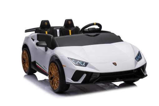 Elektro Kinderauto lizenziert von Lamborghini "Huracan Spider 2 Sitzer" - 12V10AH, 4 Motoren- 2,4Ghz Fernsteuerung, MP3, Ledersitz+EVA – Bild 12
