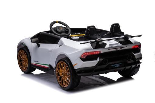 Elektro Kinderauto lizenziert von Lamborghini "Huracan Spider 2 Sitzer" - 12V10AH, 4 Motoren- 2,4Ghz Fernsteuerung, MP3, Ledersitz+EVA – Bild 6