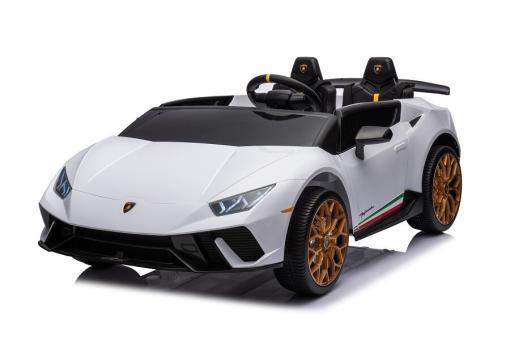 Elektro Kinderauto lizenziert von Lamborghini "Huracan Spider 2 Sitzer" - 12V10AH, 4 Motoren- 2,4Ghz Fernsteuerung, MP3, Ledersitz+EVA – Bild 2