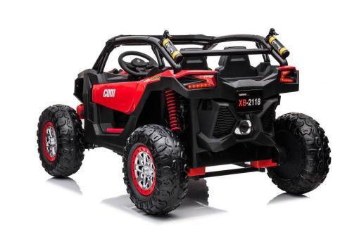 Elektro Kinderfahrzeug - "Buggy Com 18" - 24V7A Akku,4x Motoren- 2,4Ghz, Allrad+2 Sitzer+Ledersitz+EVA – Bild 4