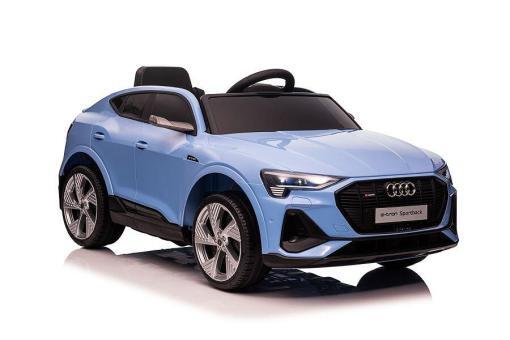 Kinderfahrzeug - Elektro Auto "Audi E-Tron" - lizenziert - 12V7AH Akku und 4 Motoren- 2,4Ghz + MP3 + Leder + EVA-Blau