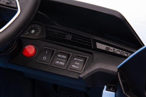 Kinderfahrzeug - Elektro Auto "Audi E-Tron" - lizenziert - 12V7AH Akku und 4 Motoren- 2,4Ghz + MP3 + Leder + EVA-Blau – Bild 8