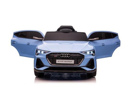 Kinderfahrzeug - Elektro Auto "Audi E-Tron" - lizenziert - 12V7AH Akku und 4 Motoren- 2,4Ghz + MP3 + Leder + EVA-Blau – Bild 6