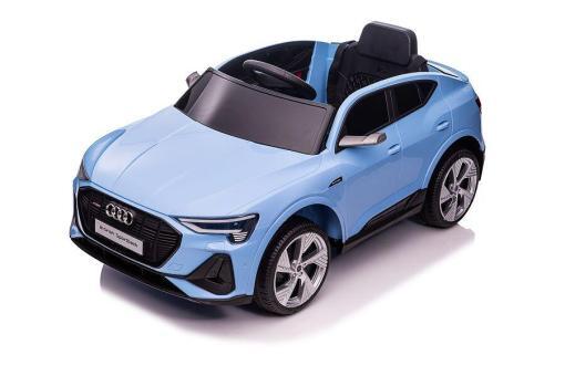 Kinderfahrzeug - Elektro Auto "Audi E-Tron" - lizenziert - 12V7AH Akku und 4 Motoren- 2,4Ghz + MP3 + Leder + EVA-Blau – Bild 4