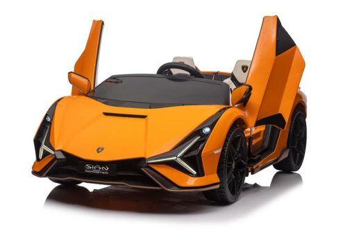 Elektro Kinderfahrzeug "Lamborghini SIAN 2 Sitzer" - lizenziert - 24V Akku, 4 Motoren- 2,4Ghz Fernsteuerung, MP3, Ledersitz+EVA