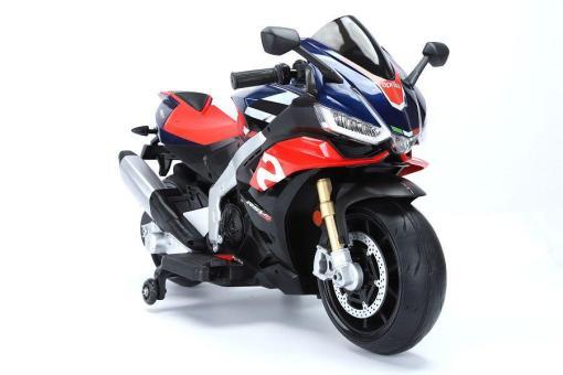 Elektro Brushless Kindermotorrad "Aprilia" bis zu 25 km/h - Lizenziert - 24V7A - EVA+Ledersitz -2. Wahl