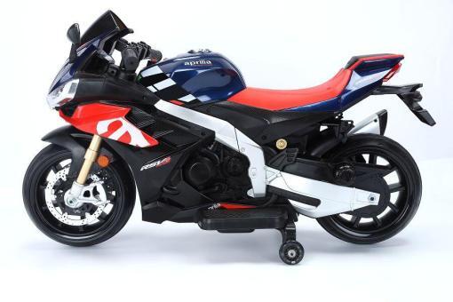 Elektro Brushless Kindermotorrad "Aprilia" bis zu 25 km/h - Lizenziert - 24V7A - EVA+Ledersitz -2. Wahl – Bild 4