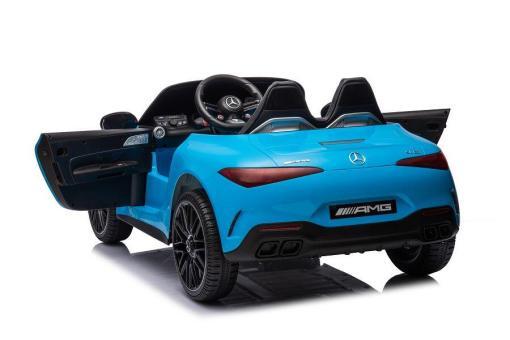 Elektrisches Kinderauto "Mercedes SL63 AMG" - Lizenziert - 24V Akku, 4 Motoren, 2,4Ghz Fernsteuerung, MP3+Ledersitz+EVA-Lackiert – Bild 4