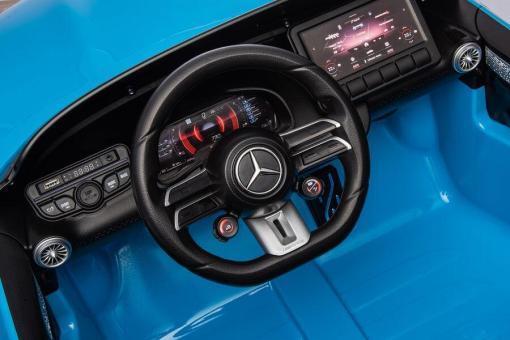 Elektrisches Kinderauto "Mercedes SL63 AMG" - Lizenziert - 24V Akku, 4 Motoren, 2,4Ghz Fernsteuerung, MP3+Ledersitz+EVA-Lackiert – Bild 7