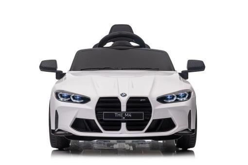 Elektrisches Kinderauto "BMW M4" - lizenziert - 12V7A Akku, 2 Motoren- 2,4Ghz Fernsteuerung, MP3, Ledersitz+EVA