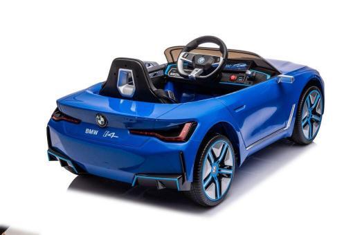 Kinderfahrzeug elektrisch "BMW i4" - lizenziert - 12V7A Akku, 4 Motoren- 2,4Ghz Fernsteuerung, MP3, Ledersitz+EVA – Bild 8